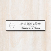 Office Doorシンボルや象徴ロゴのビジネスサイン サインプレート (正面)