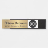 Office Doorロゴはこちら名前プレート サインプレート (正面)