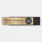 Office Doorロゴはこちら名前プレート サインプレート (正面)