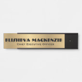 Office Door Sign フェイク金ゴールド名プレート サインプレート (正面)