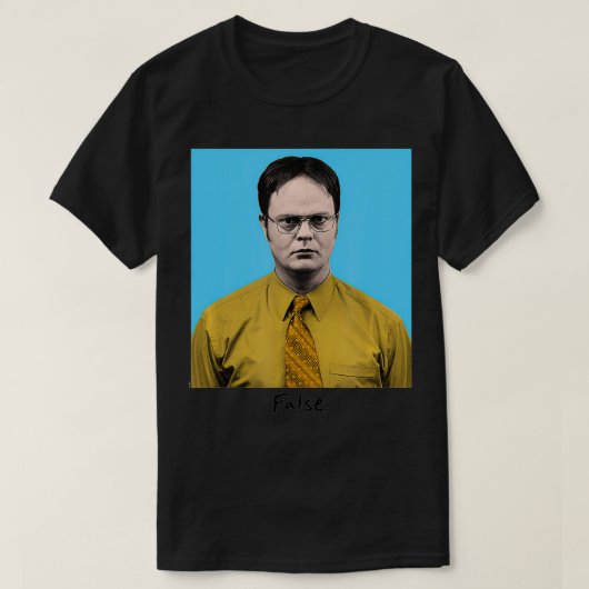 Office Dwight False Colorブロック Tシャツ (デザイン正面)