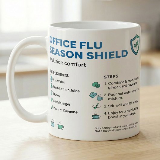 Office Flu Season Tea Routine Recipe コーヒーマグカップ