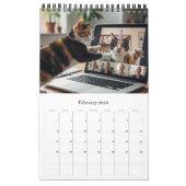 Office Fun Cats Calendar 2026 / Cat Photo Calendar カレンダー (2月 2026)