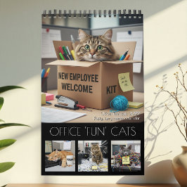 Office Fun Cats Calendar 2026 / Cat Photo Calendar カレンダー