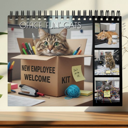 Office Fun Cats Photo Calendar 2026 / Business Cat カレンダー