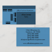 Office Furniture名刺（青） 名刺 (正面/裏面)