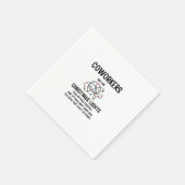 Office Gagギフト同僚はクリスマスのようなライト スタンダードカクテルナプキン (角)