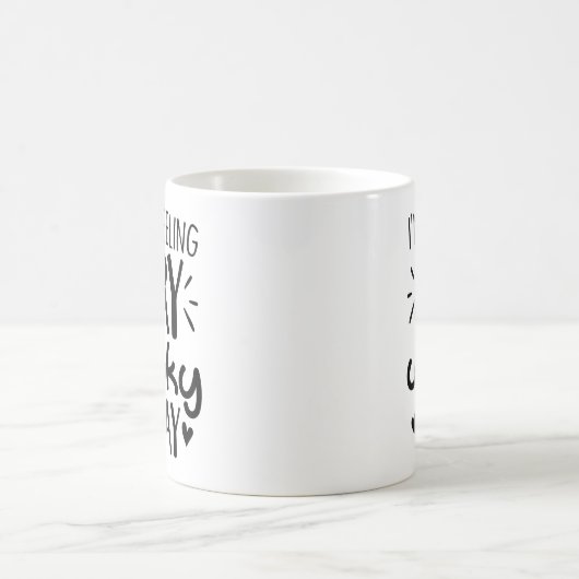 Office Gag Coffee今日は感じあまり仕事がない コーヒーマグカップ (中央)