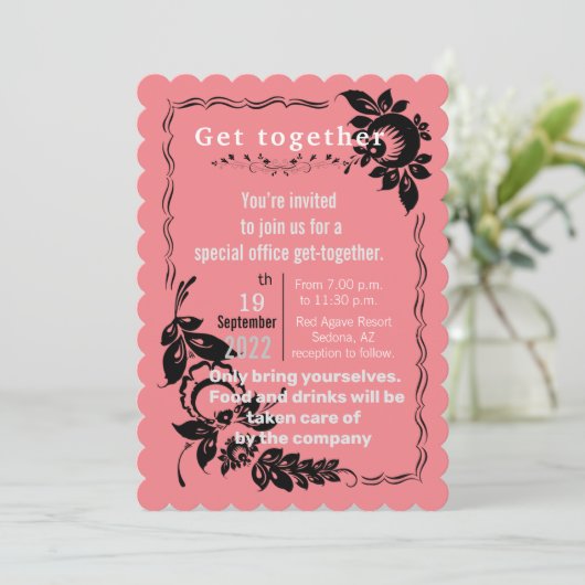 Office GetTogether招待状 招待状 (スタンド正面)