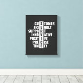 Office & Home Wall Art向けカスタマーサービス引用文 キャンバスプリント (インサイチュ (ウッドフロア))