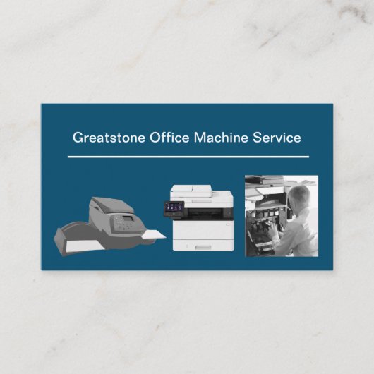 Office Machine Repair Service技術者 名刺 (正面)