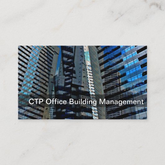 Office Management 実在 Estate Business Card 名刺 (正面)