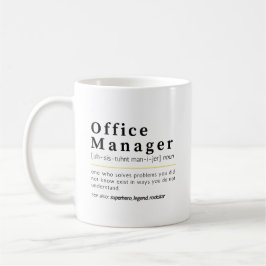 Office Manager Noun Definition Office Humor コーヒーマグカップ