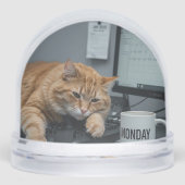 Office Monday, Fun Cats meme Snow Globe (正面)