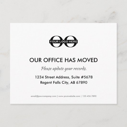 Office Movedレコードのはがきを更新 ポストカード (正面)