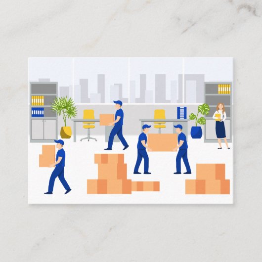 Office Moving Service 名刺 (正面)