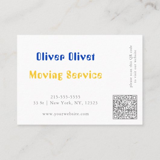 Office Moving Service 名刺 (裏面)