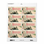 Office Moving Storage Boxラベルシールヴィンテージ ラベル (フルシート)