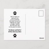 Office Petビジネスポストカードへようこそ ポストカード (裏面)