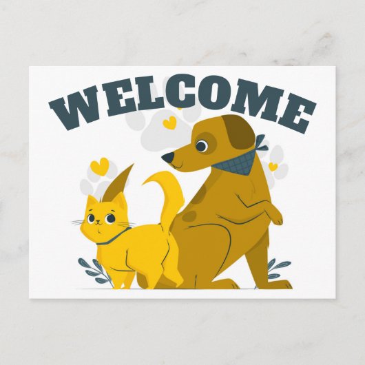 Office Petビジネスポストカードへようこそ ポストカード (正面)