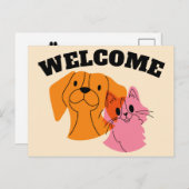 Office Petビジネスポストカードへようこそ ポストカード (正面/裏面)