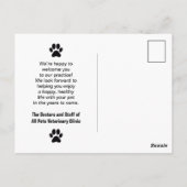 Office Petビジネスポストカードへようこそ ポストカード (裏面)