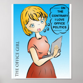 Office Politics Cartoon Poster ポスター