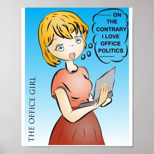 Office Politics Cartoon Poster ポスター (正面)