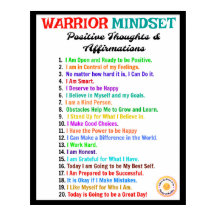 Office Poster - Warrior Mindset