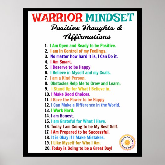 Office Poster - Warrior Mindset ポスター (正面)