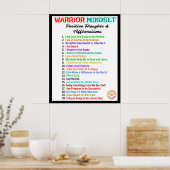 Office Poster - Warrior Mindset ポスター (キッチン)