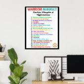 Office Poster - Warrior Mindset ポスター (ホームオフィス)