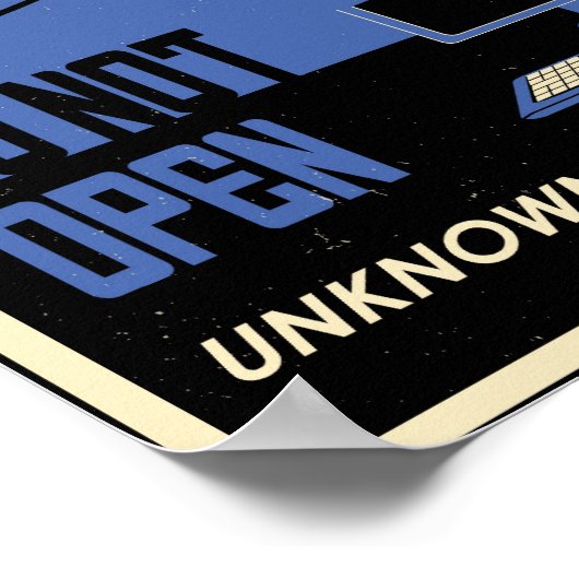 Office Propaganda: Avoid Downloads (blue) ポスター (角)