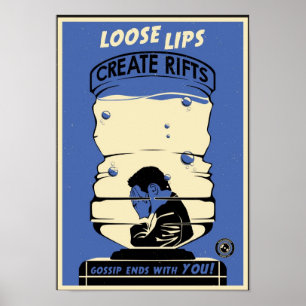 Office Propaganda: Water Cooler Talk (blue) ポスター
