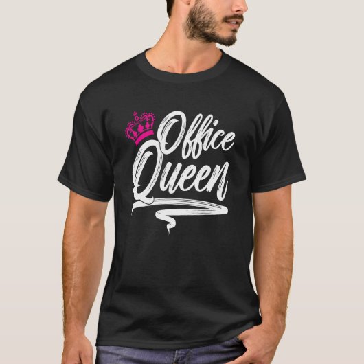 Office Queen Administrative Assistant For School S Tシャツ (正面)