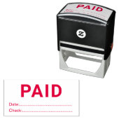 Office Ready Paid With Date And Check セルフインキングスタンプ (インサイチュ)
