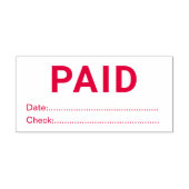 Office Ready Paid With Date And Check セルフインキングスタンプ (デザイン)