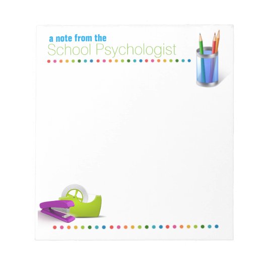 Office School心理学者のノートパッドで ノートパッド (正面)