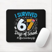 Office Secretary Survived 67 Days Of School Humor マウスパッド (マウス)