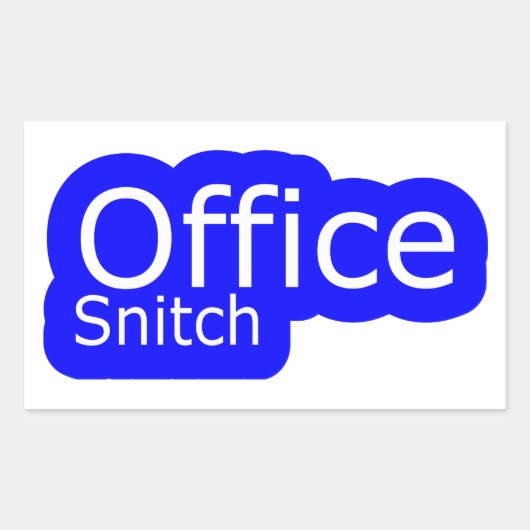 Office Snitch | Officeユーモア | 長方形シール (正面)