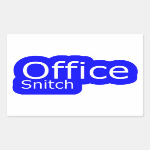 Office Snitch Officeユーモア 長方形シール