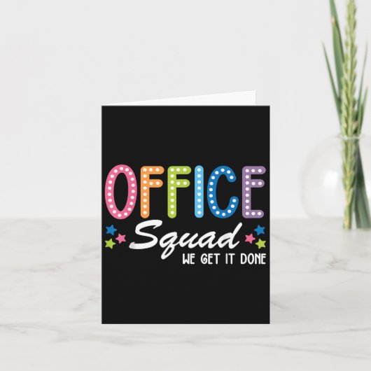 Office Squad我々はそれを完了する新学期Happy F カード (正面)