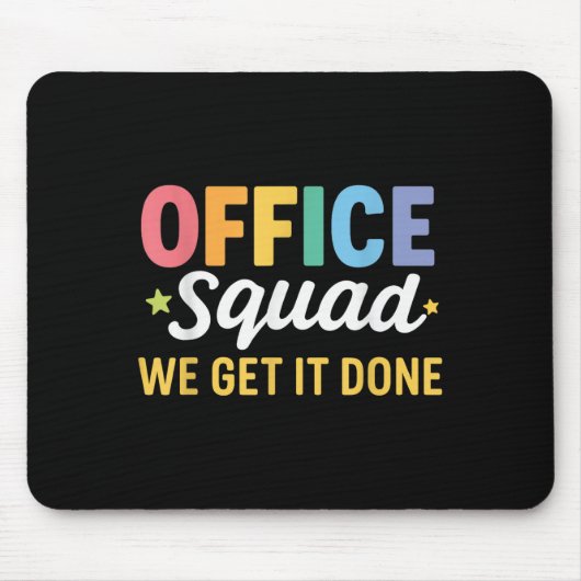Office Squad我々はそれを完了する新学期Happy F マウスパッド (正面)