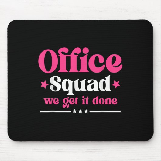 Office Squad我々はそれを完了する新学期Happy F マウスパッド (正面)