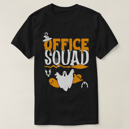 Office Squad 不気味 Halloween新学期管理者 Tシャツ (デザイン正面)