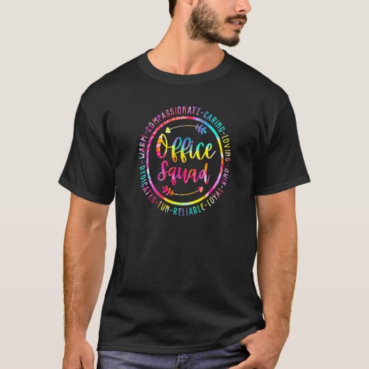 Office Squad Officer Staff Admin Crew Tシャツ (正面)