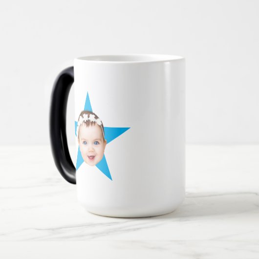 Office Starパーソナライズされた顔The Office TV Show モーフィングマグカップ (正面左)