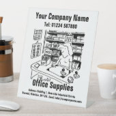 Office Suppliesカウンタープロモーション 台座サイン (インサイチュ)