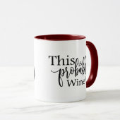 Office Survival Mug：おそらくワインの同僚 マグカップ (正面右)