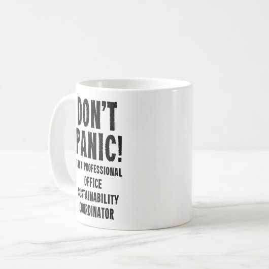 Office Sustainability Coordinator コーヒーマグカップ (正面左)